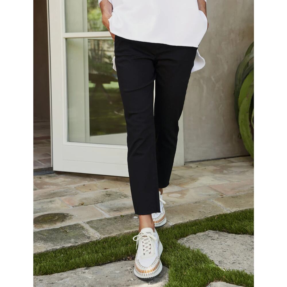 Frank & Eileen Black Cropped Ankle Pants